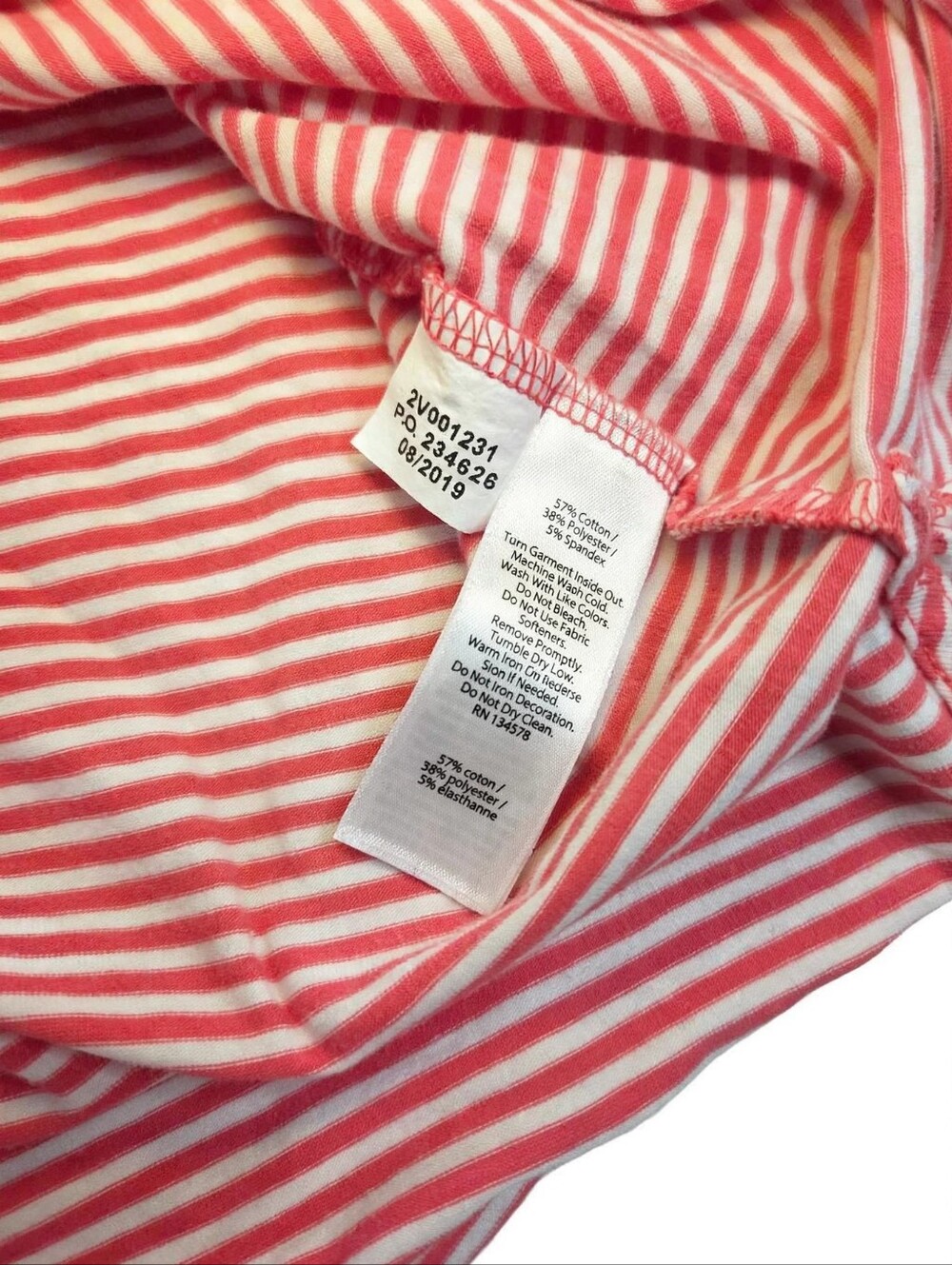 Vineyard Vines Shirt Womens M Edgartown Hoodie Red White Stripe Whale Pocket - Picture 5 of 7